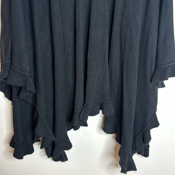REITMANS One Size Ruffled Asymmetrical Open Front Sweater - Picture 10 of 10